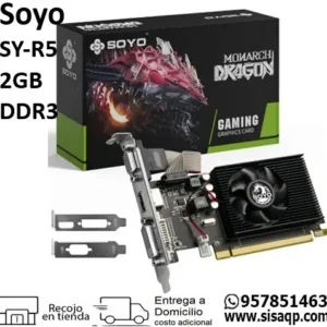 Tarjeta de video Soyo SY-R5 230 LP Amd Radeon 2GB DDR3 VGA/DVI/HDMI