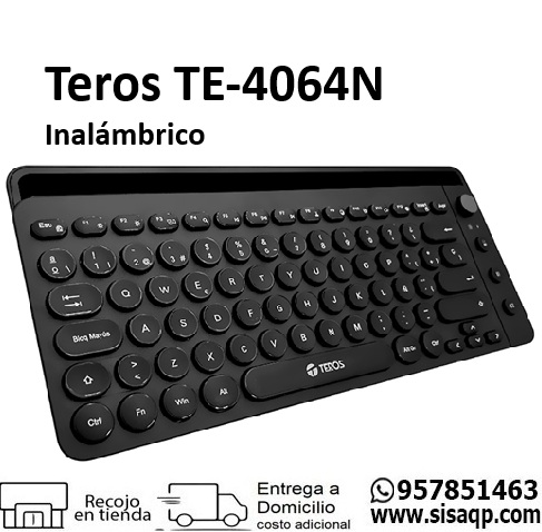 Teclado Teros TE-4064N Inalambrico