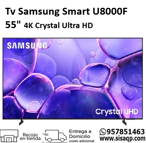 Televisor Samsung Smart U8000F 55 4K Crystal Ultra HD