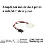 Adaptador molex de 4 pines a sata slim de 6 pines