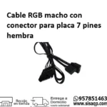 Cable RGB macho con conector para placa 7 pines hembra