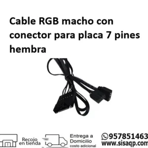 Cable RGB macho con conector para placa 7 pines hembra