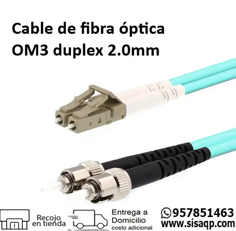 Cable de fibra optica OM3 duplex 2.0mm 2m DE010017775