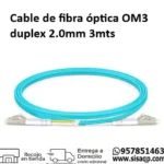 Cable de fibra optica OM3 duplex 2.0mm 3m DE0100177783