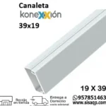 Canaleta Konexxion 39x19 adhesiva blanca