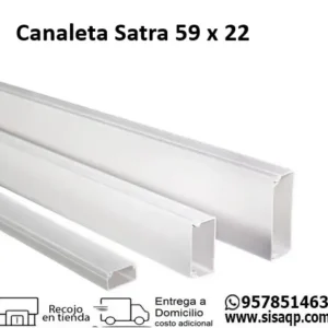 Canaleta Satra 59x22 Blanca 1301015922