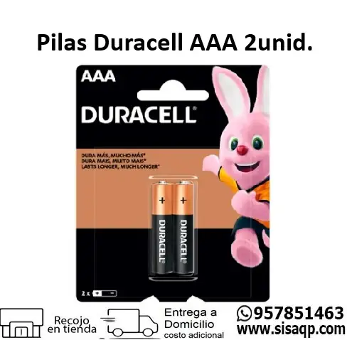Duracell Pilas AAA 2 unidades por paquete