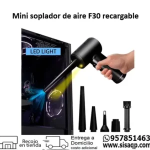 Mini soplador de aire F30 recargable 150000rpm 2200mah usb-c