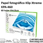 Papel Fotografico Klip Xtreme KPA-460 4x6 235 gr 60 Hojas