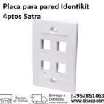 Placa para pared Identikit4 pto blanco Satra