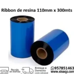 Ribbon de resina 110mm x 300mts para impresora de etiquetas