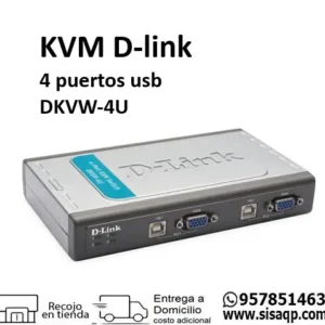 Commutador KVM D-Link DKVM-4U de 4 puertos usb