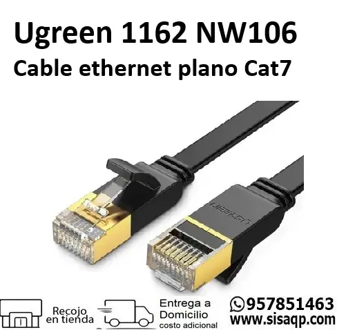 Ugreen 1162 NW106 Cable ethernet plano Cat7 U/FTP 3 mts