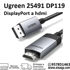 Ugreen 25491 DP119 Cable displayport a Hdmi 4K 3 mts