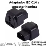 Adaptador de energia IEC C14 a conector hembra