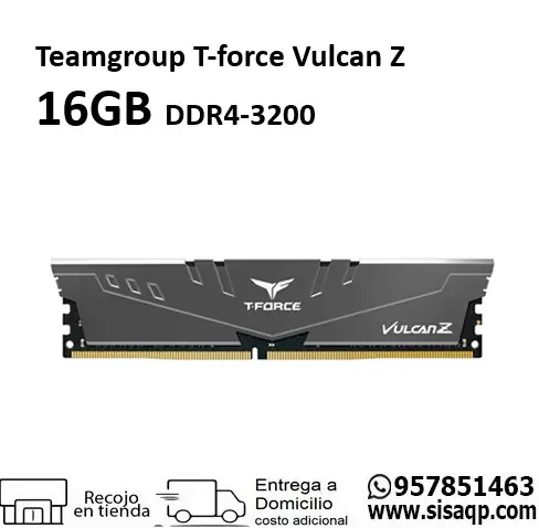 Memoria Teamgroup T-Force Vulcan Z 16GB DDR4-3200 MHz 1.35V, CL16-20-20-40