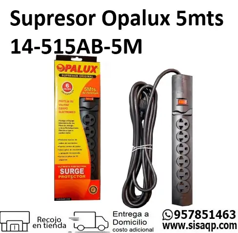 Supresor Opalux 14-515AB-5M 6 salidas 5mts