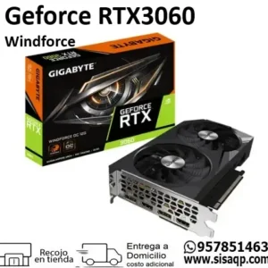 Tarjeta de video Gigabyte Geforce RTX 3060 Windforce OC 12G 12GB GDDR6 PCI-E 4.0 x16
